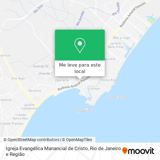 Igreja Evangélica Manancial de Cristo mapa