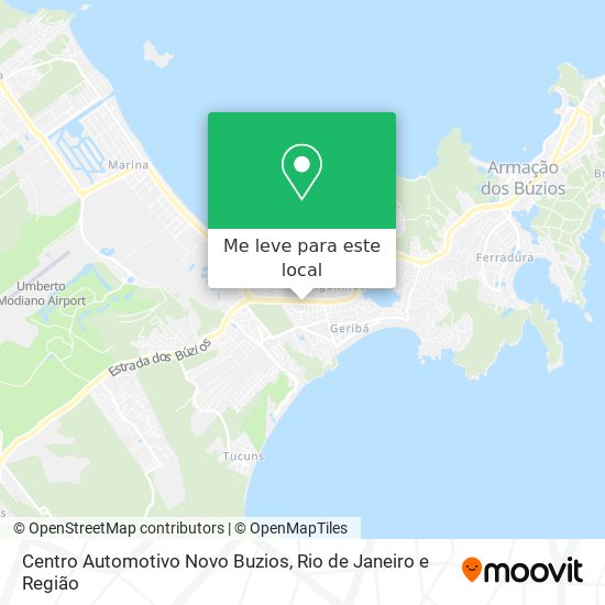 Centro Automotivo Novo Buzios mapa