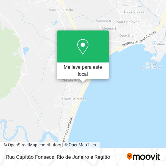 Rua Capitão Fonseca mapa