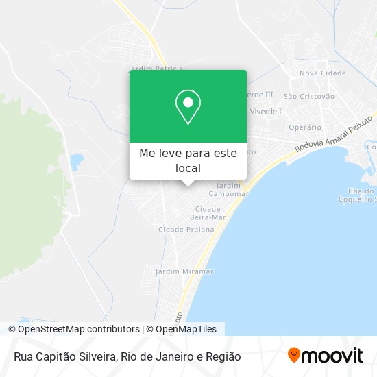 Rua Capitão Silveira mapa