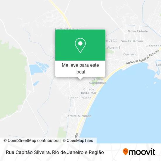 Rua Capitão Silveira mapa