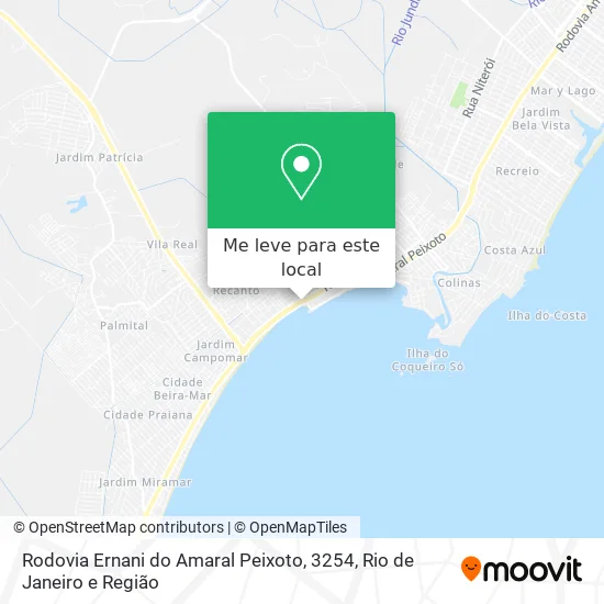 Rodovia Ernani do Amaral Peixoto, 3254 mapa