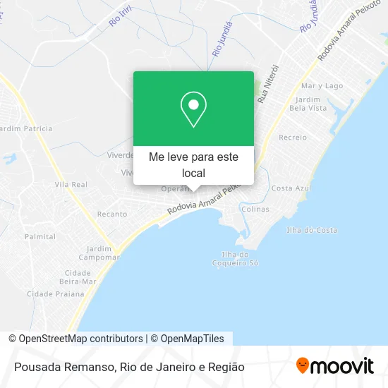 Pousada Remanso mapa