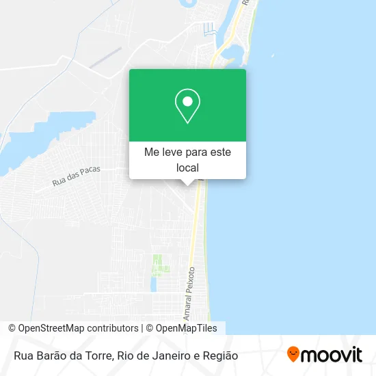 Rua Barão da Torre mapa