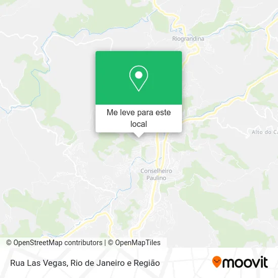 Rua Las Vegas mapa