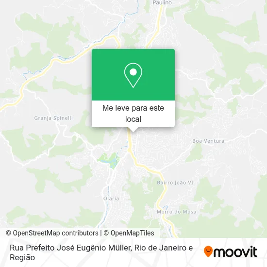 Rua Prefeito José Eugênio Müller mapa