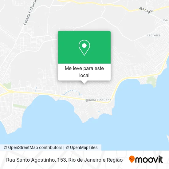 Rua Santo Agostinho, 153 mapa