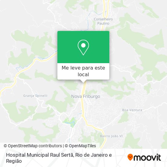 Hospital Municipal Raul Sertã mapa