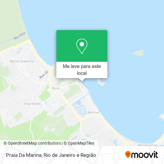 Praia Da Marina mapa