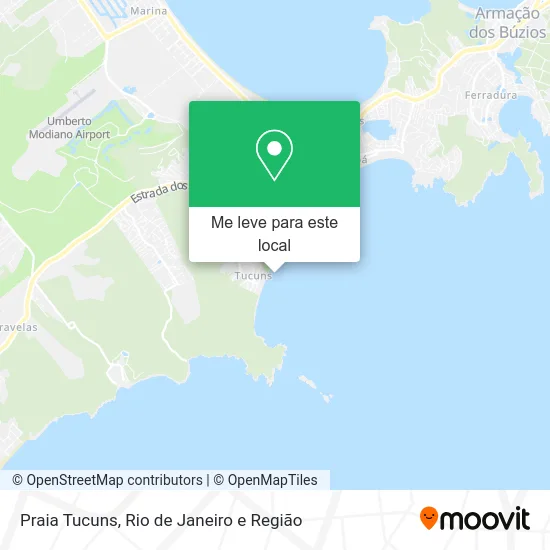 Praia Tucuns mapa