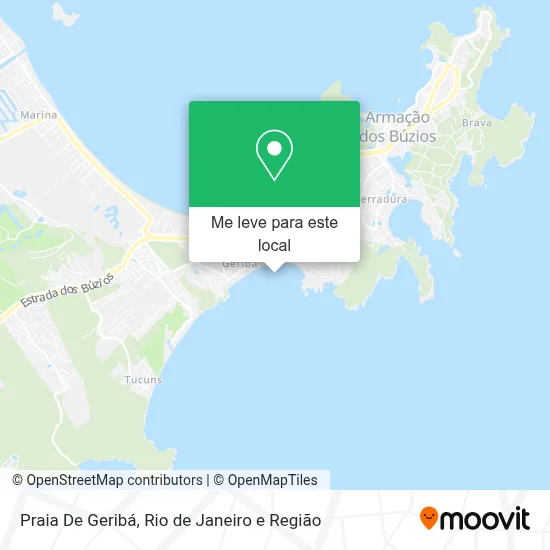 Praia De Geribá mapa