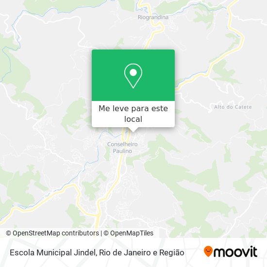 Escola Municipal Jindel mapa