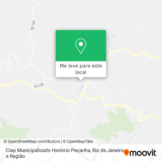 Ciep Municipalizado Honório Peçanha mapa