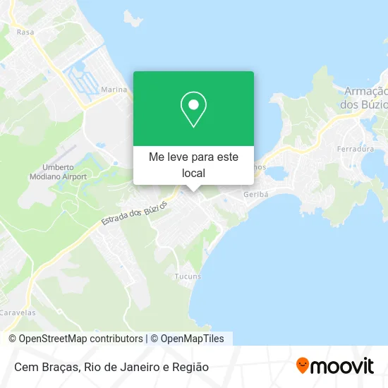 Cem Braças mapa