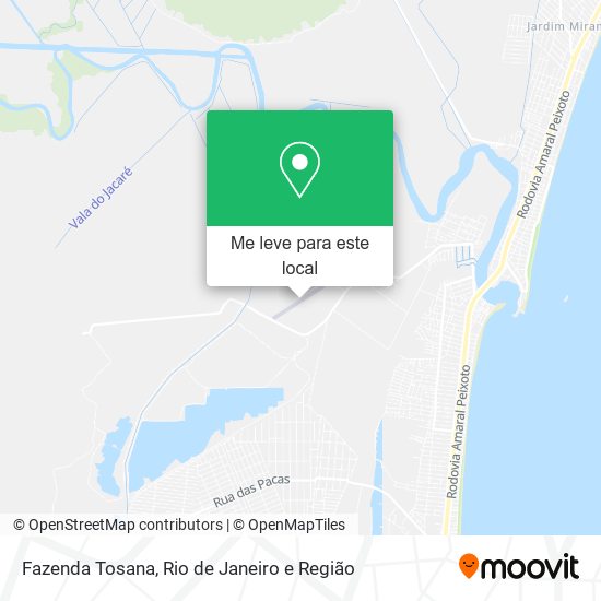 Fazenda Tosana mapa
