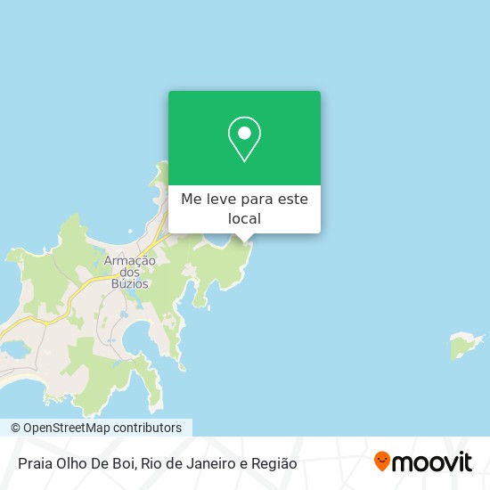 Praia Olho De Boi mapa