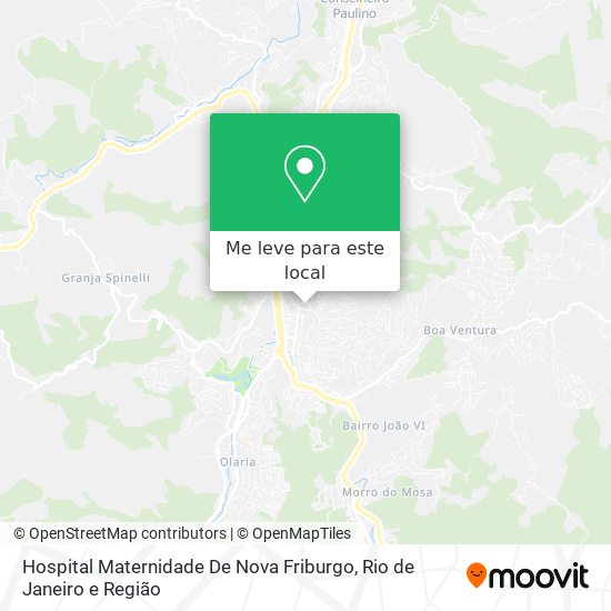 Hospital Maternidade De Nova Friburgo mapa