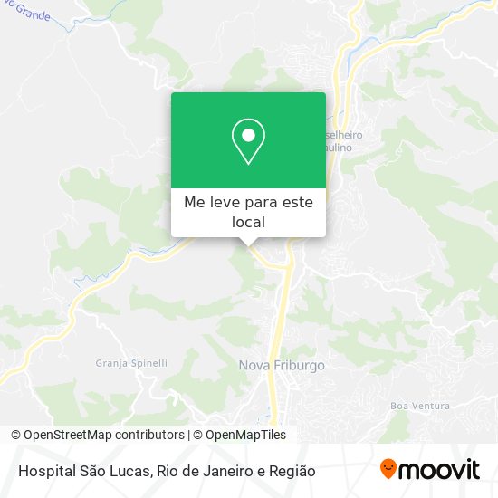 Hospital São Lucas mapa