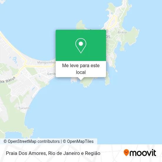 Praia Dos Amores mapa