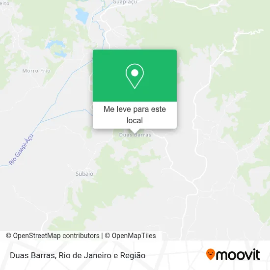 Duas Barras mapa