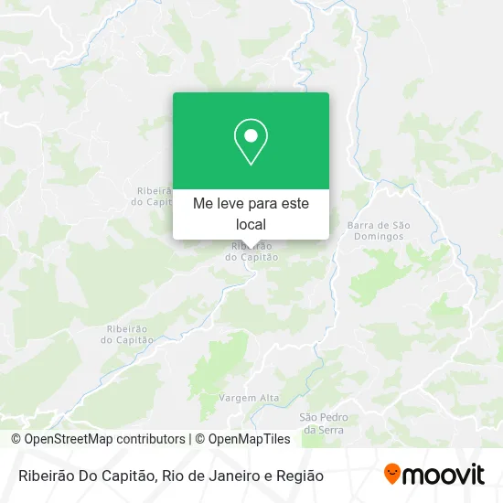 Ribeirão Do Capitão mapa