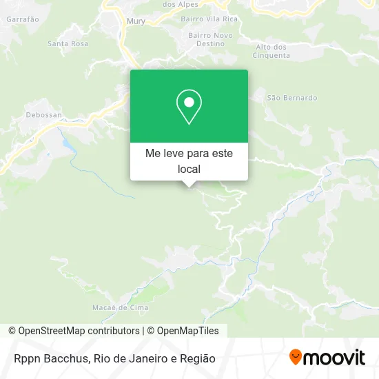 Rppn Bacchus mapa
