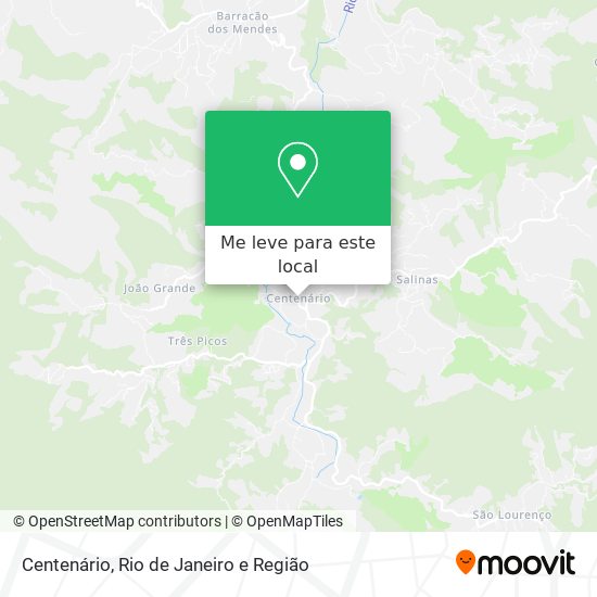 Centenário mapa