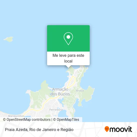 Praia Azeda mapa