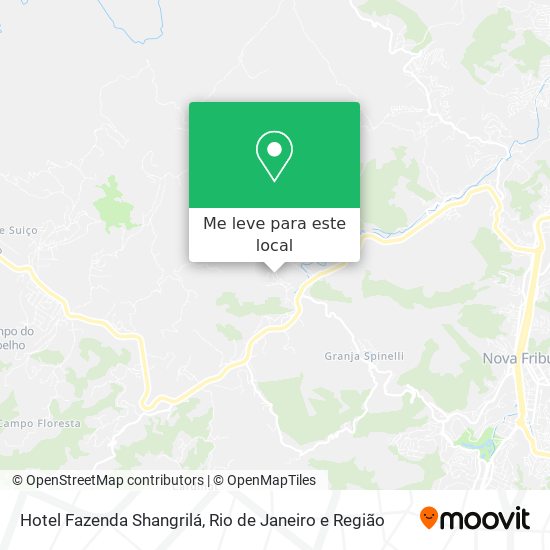 Hotel Fazenda Shangrilá mapa