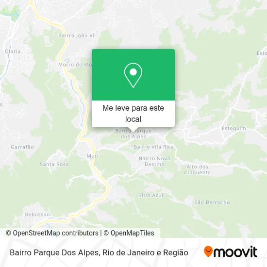 Bairro Parque Dos Alpes mapa