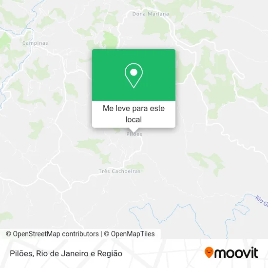 Pilões mapa