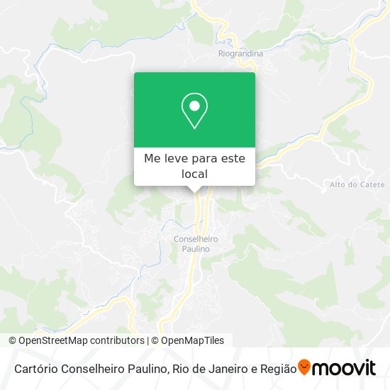 Cartório Conselheiro Paulino mapa