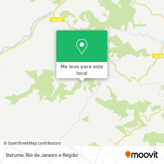 Betume mapa