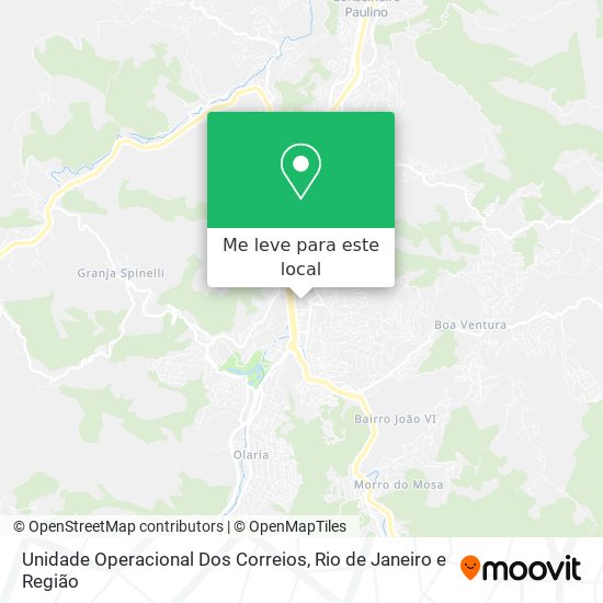 Unidade Operacional Dos Correios mapa