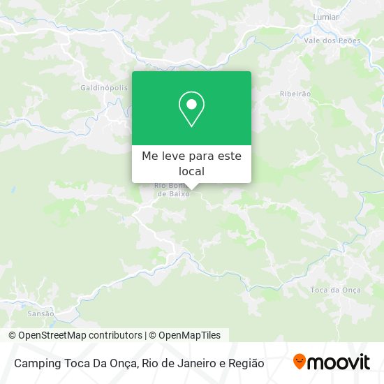 Camping Toca Da Onça mapa