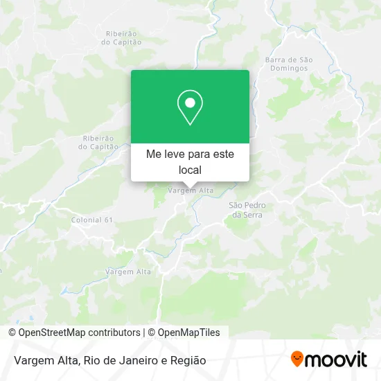 Vargem Alta mapa
