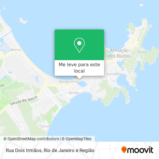 Rua Dois Irmãos mapa