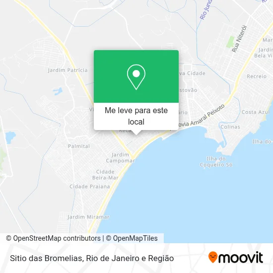 Sitio das Bromelias mapa