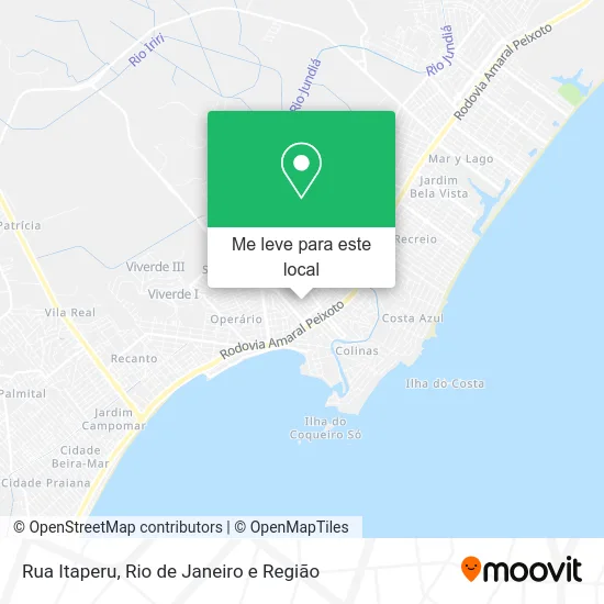 Rua Itaperu mapa