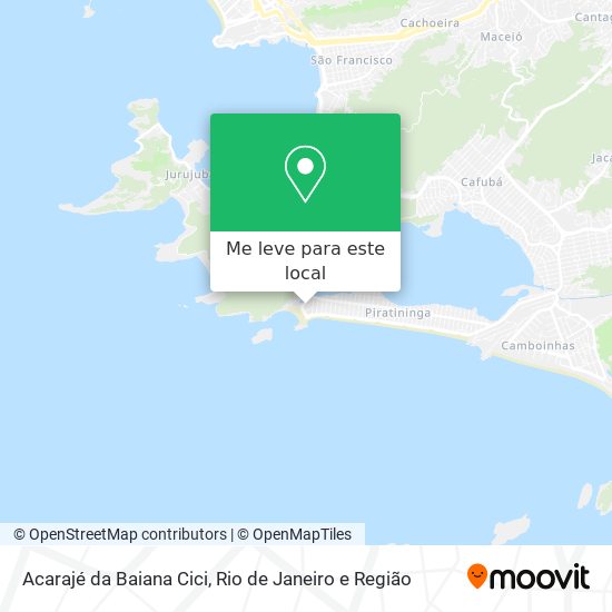 Acarajé da Baiana Cici mapa