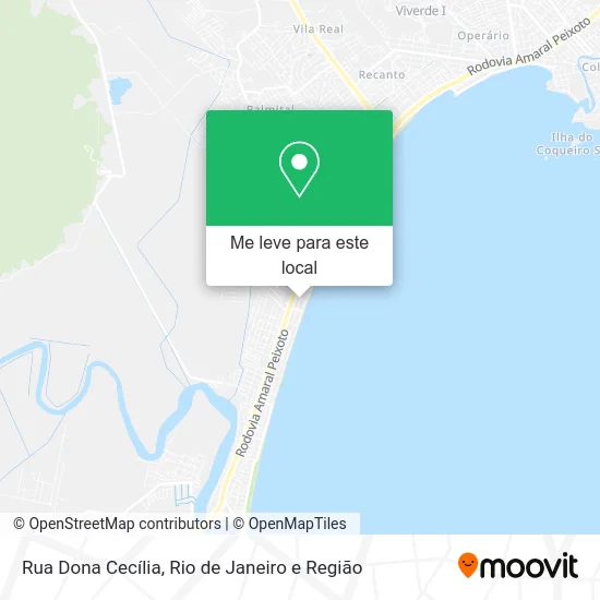 Rua Dona Cecília mapa
