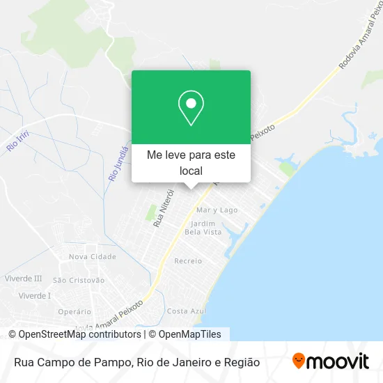Rua Campo de Pampo mapa
