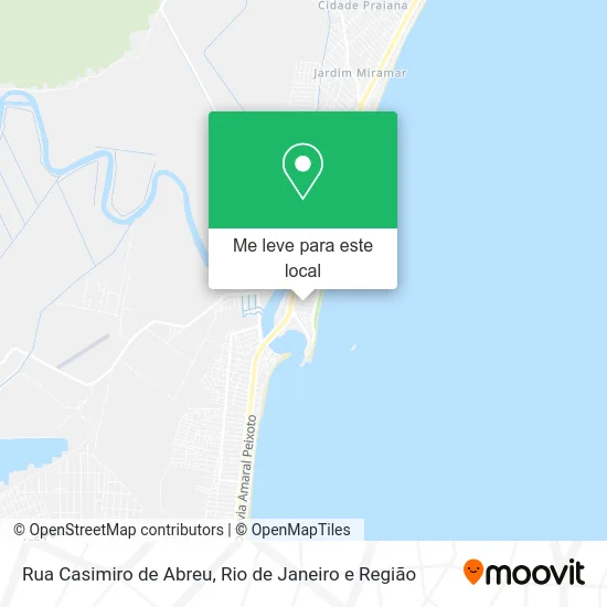 Rua Casimiro de Abreu mapa