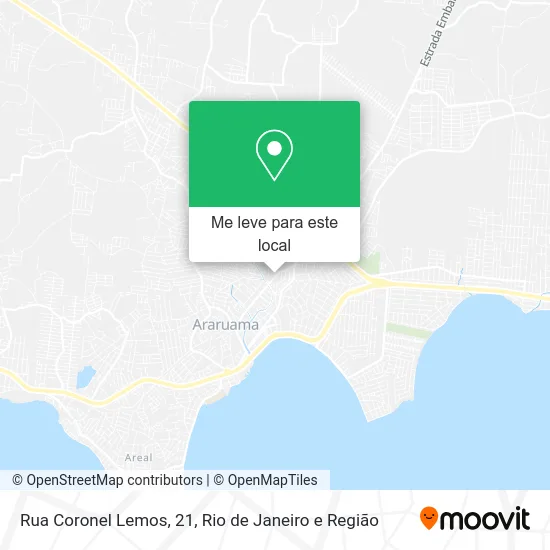 Rua Coronel Lemos, 21 mapa