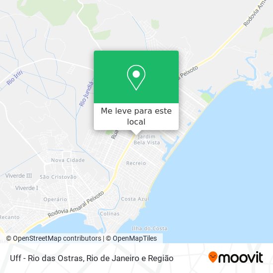 Uff - Rio das Ostras mapa