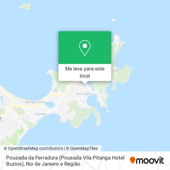 Pousada da Ferradura (Pousada Vila Pitanga Hotel Buzios) mapa