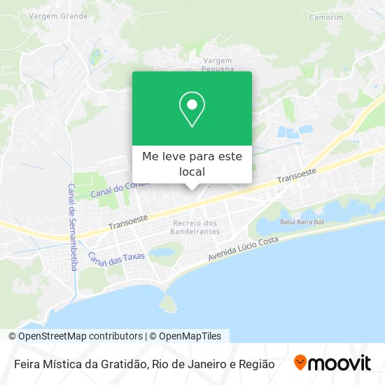 Feira Mística da Gratidão mapa