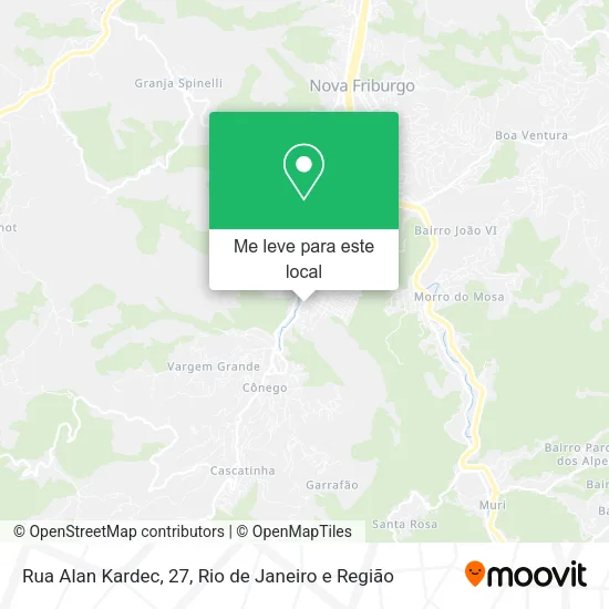 Rua Alan Kardec, 27 mapa
