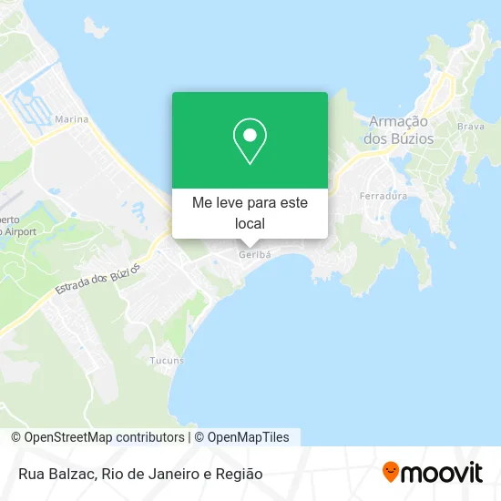 Rua Balzac mapa