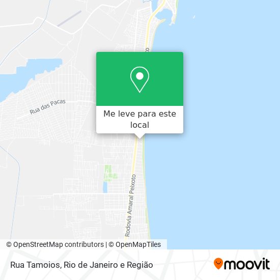 Rua Tamoios mapa